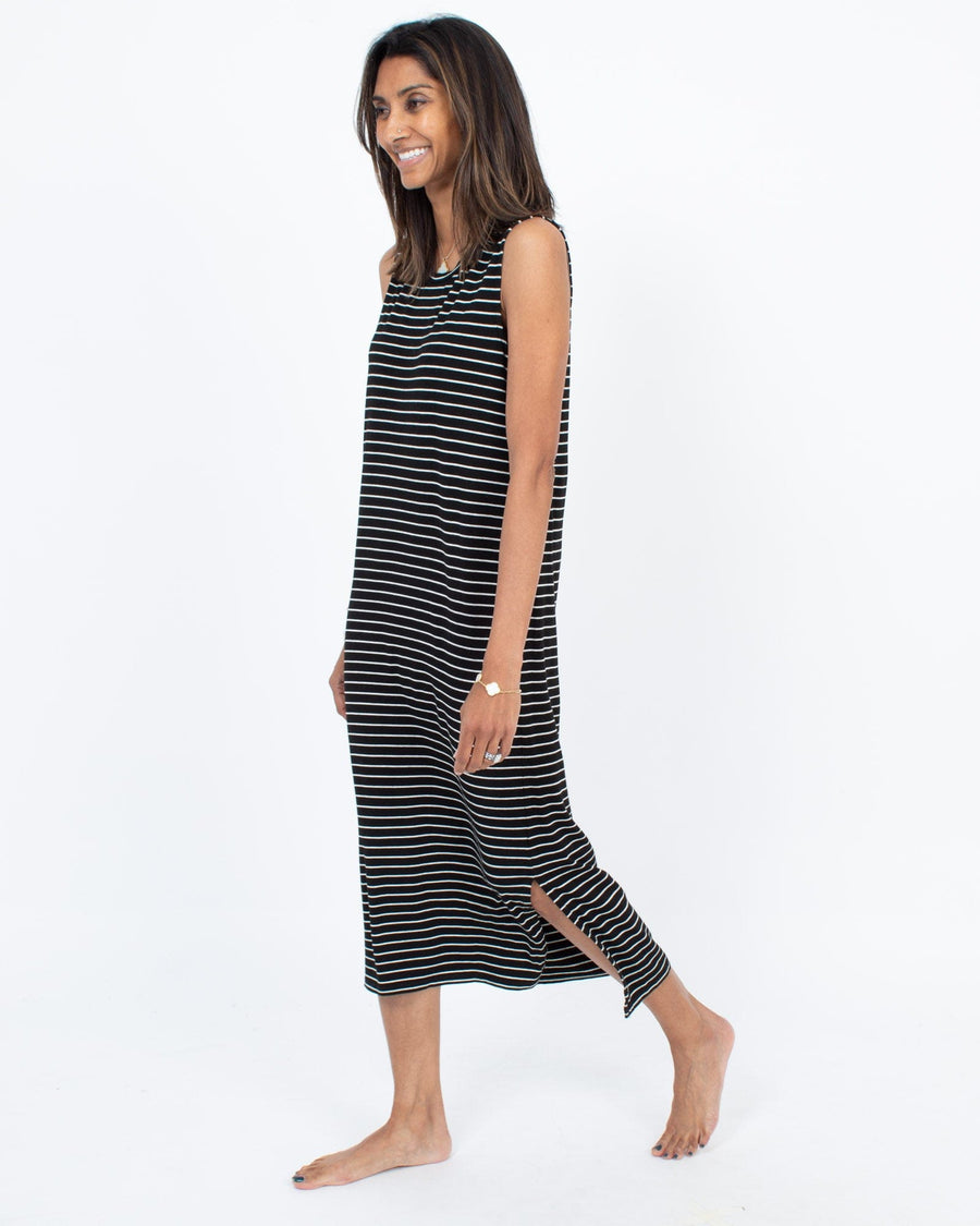 Madewell Clothing XS Striped T-Shirt Dress