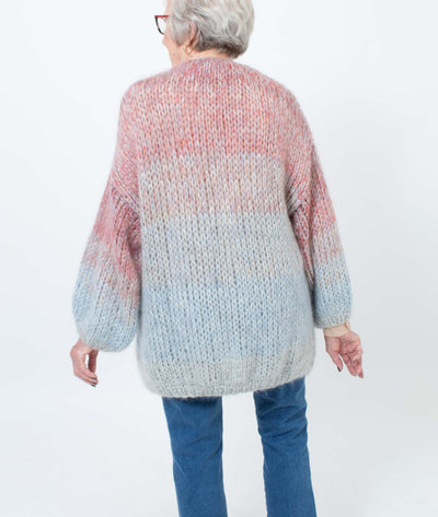 Maiami Clothing Medium Ombre Chunky Knit Cardigan