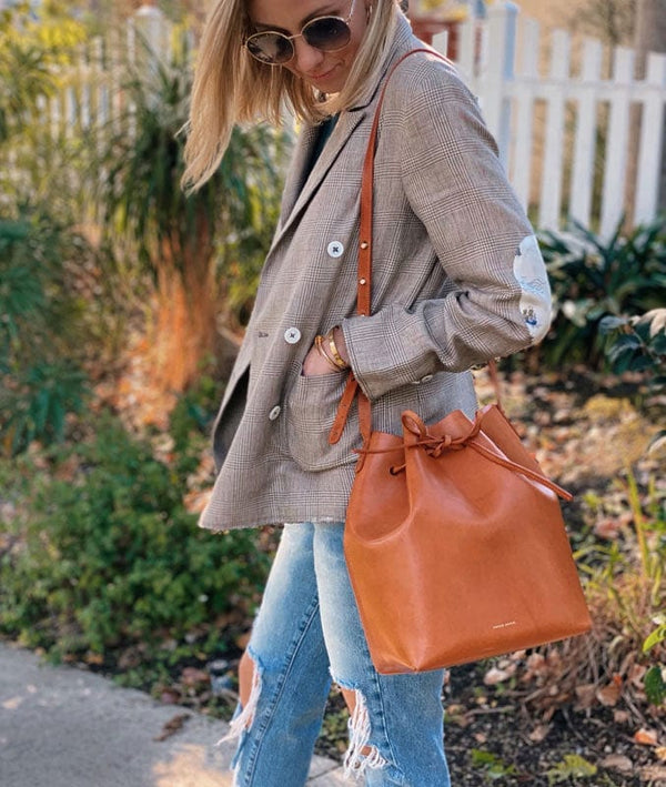 Mansur Gavriel Neutrals Leather Bucket Bag