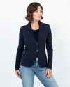 Margaret O'Leary Clothing XS Navy Knit Blazer