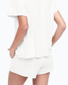 Mate The Label Clothing XS White Terry Lounge Short