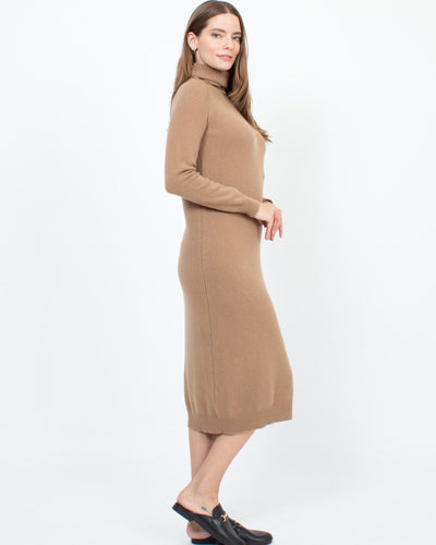 Max Mara Clothing Small Long Sleeve Turtleneck Midi Sweater Dress