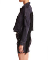 McGuire Clothing XS "Skywalker Distressed Denim Fringed Jacket"