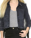 McGuire Clothing XS "Skywalker Distressed Denim Fringed Jacket"