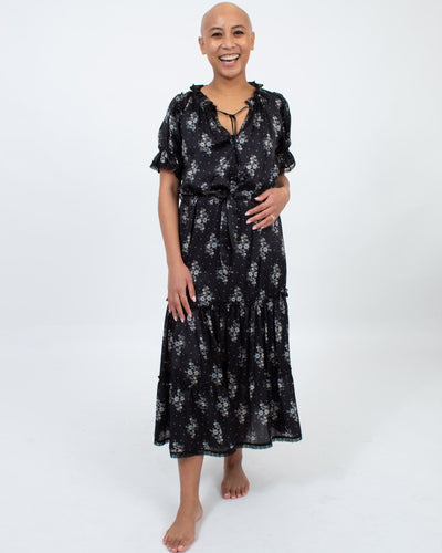 MISA LOS ANGELES Clothing XS Navy Floral Maxi Dress