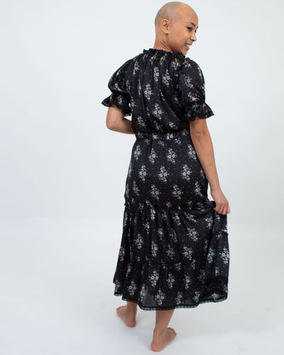 MISA LOS ANGELES Clothing XS Navy Floral Maxi Dress