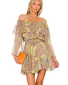 MISA LOS ANGELES Clothing XS Pamela Dress in Ischia Neon Paisley