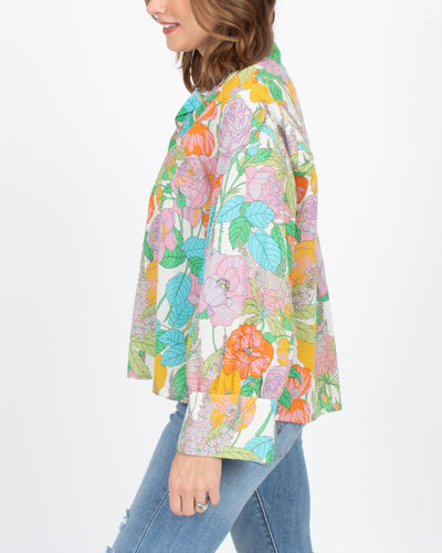 momoni Clothing Small "Franklin" Printed Blouse