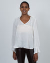 Monica by Monica Mahoney Clothing Small Ruffle Gauze Blouse