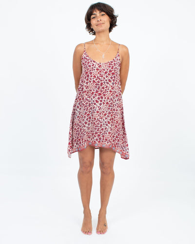 Natalie Martin Clothing Small Printed Silk Dress