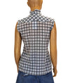 Nili Lotan Clothing XS "Feora" Plaid Sleeveless Shirt