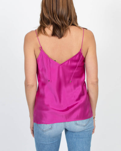 Paige Clothing Small Magenta Silk Tank