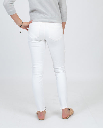 Paige Clothing XS | US 24 White Moto Skinny Jeans