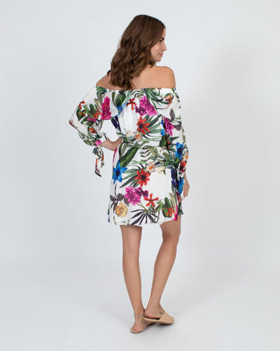 Parker Clothing Small Off The Shoulder Floral Dress