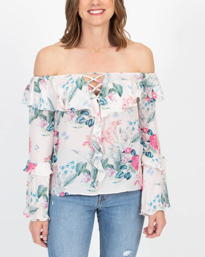 Parker Clothing XS Silk Floral Blouse