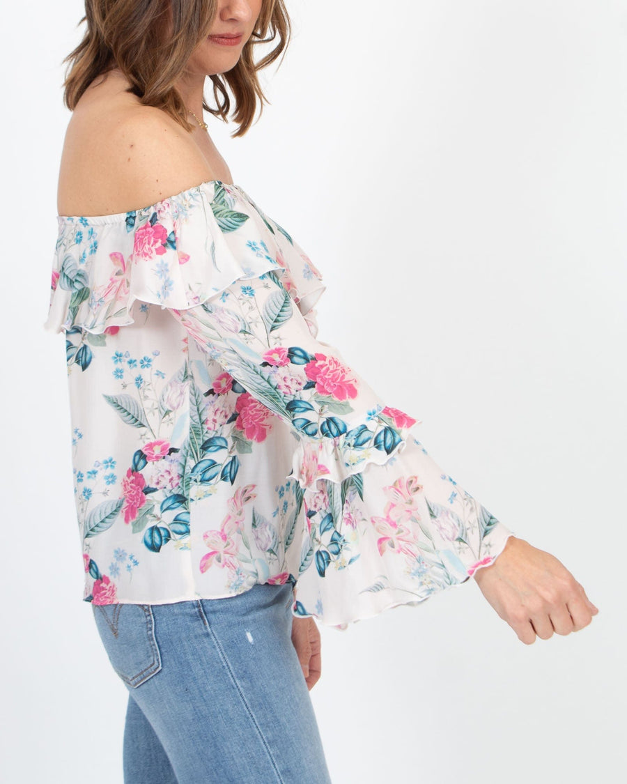 Parker Clothing XS Silk Floral Blouse