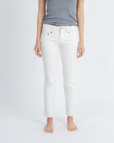 R13 Clothing Small | US 26 R13 Boyfriend Skinny White Jeans