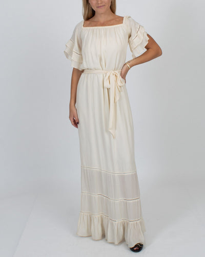 Rachel Zoe Clothing XS | US 0 Off Shoulder Ruffle Maxi Dress