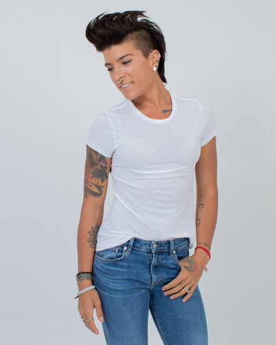 Rag & Bone Clothing Medium Basic White Tee