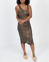 Raquel Allegra Clothing Large Metallic Tank Dress