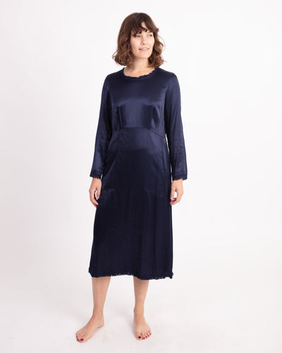 Raquel Allegra Clothing Small Long Sleeve Midi Dress