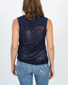 Raquel Allegra Clothing Small Sleeveless Textured Tee