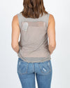 Raquel Allegra Clothing XS | 0 Sleeveless Textured Tee