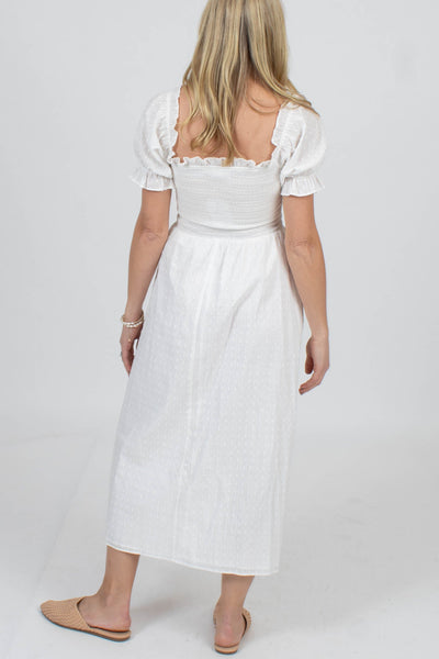 Reformation Clothing Small White Cotton Dress