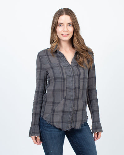 RtA Clothing Medium Plaid Button Down Blouse