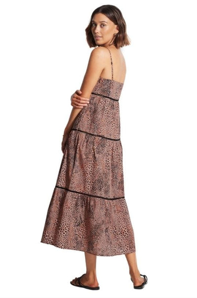 Seafolly Clothing XS "Ladder" Wild Ones Maxi Dress