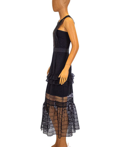 SELF-PORTRAIT Clothing XS | US 2 "Frilled Column" Dress