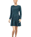 Shoshanna Clothing Small | US 4 Printed Long Sleeve Dress