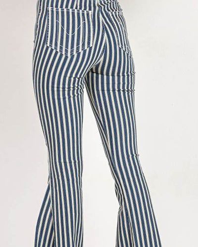 Show Me Your Mumu Clothing XS "Berkeley Bells" Striped Pants