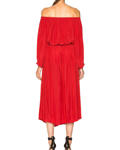 SMYTHE Clothing Small "Gypset Crimson Dress"