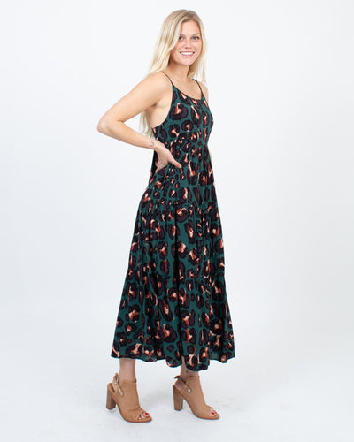 STILL WATER Clothing Small Animal Print Maxi Dress