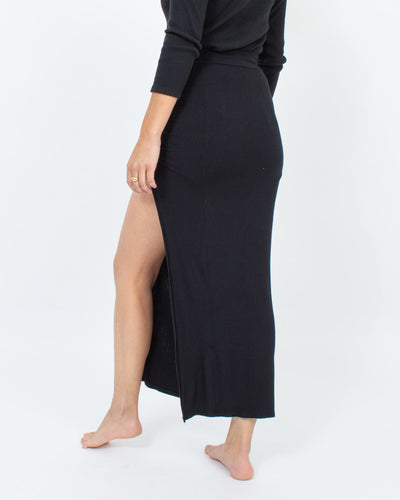 STILL WATER Clothing Small Ribbed Maxi Skirt