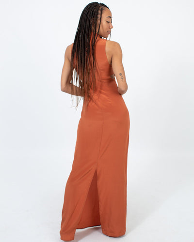 Stone Cold Fox Clothing Small Silk Maxi Dress