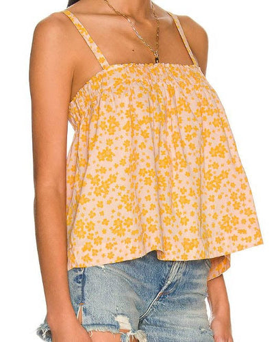 SUNDRY Clothing Small "Peach Ditsy" Cami