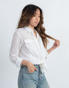 Theory Clothing XS Sheer Button Down