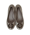 Tory Burch Shoes Medium | US 8 Reva Logo Ballet Flat in Silver