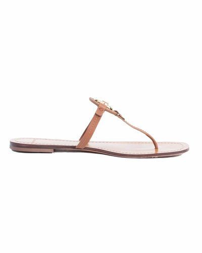 Tory Burch Shoes Medium | US 9 Miller Metal-Logo Leather Sandal