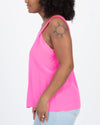 Trina Turk Clothing Large Sleeveless Neon Silk Top