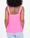 Trina Turk Clothing Large Sleeveless Neon Silk Top