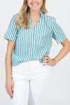 TROVATA Clothing XS Striped Blouse