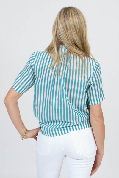 TROVATA Clothing XS Striped Blouse