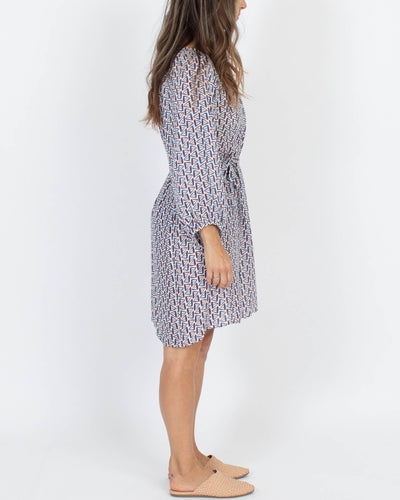 Tucker Clothing Small Printed Silk Dress