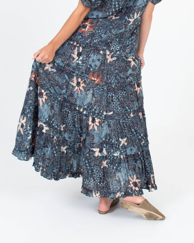 Ulla Johnson Clothing XS | US 2 Printed Tiered Skirt