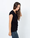 Velvet by Graham & Spencer Clothing Small Basic Black Tee