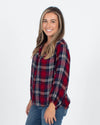 Velvet by Graham & Spencer Clothing Small Plaid Button Down Blouse