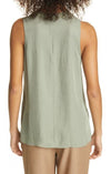 Vince Clothing Medium Ribbed Trim Tank